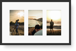 Landscape Collage Frame - 3 Photos